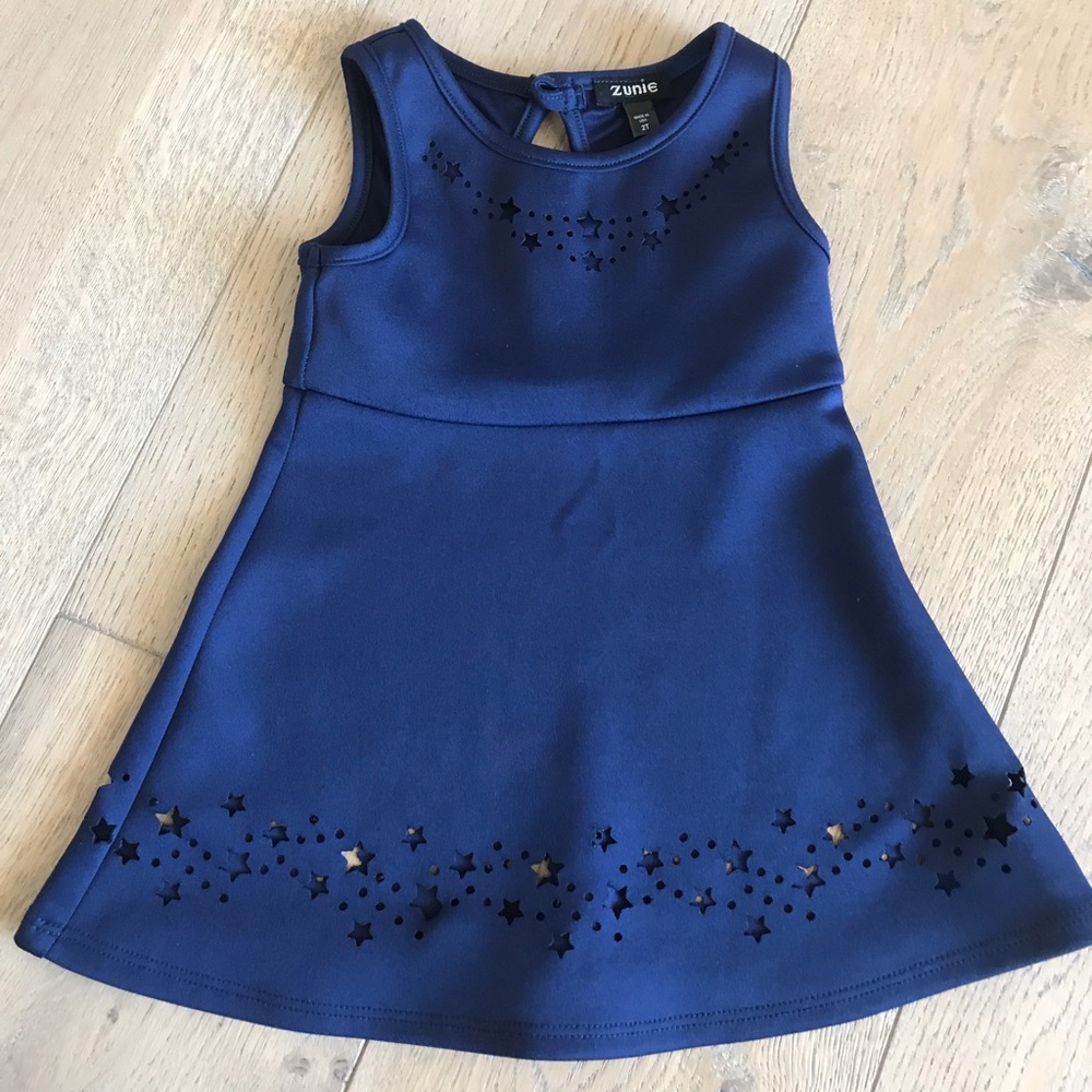 Zunie Laser Cut Star A-line Dress